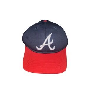 OC Sports‎ Atlanta Braves Youth Hat Navy Blue Red MLB Adjustable Baseball Cap